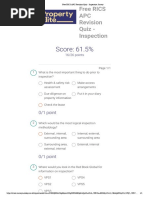 Free RICS APC Revision Quiz - Inspection Survey