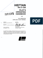 PA31-350 POH For Operational Training Only