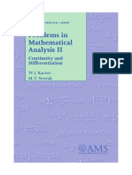 Problems in Mathematical Analysis II: Continuity and Differentiation