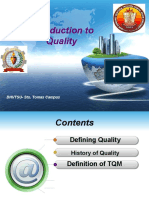 Introduction To Quality: DHVTSU-Sto. Tomas Campus