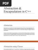 Abstraction & Encapsulation in C++