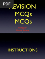 Revision Mcqs MCQS: Professor Osama Shalaby