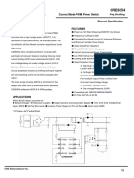 Current Mode PWM Power Switch: Product Specification