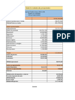 Presupuesto Balance General