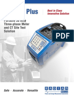 Portable 50 Amp Three-Phase Meter and CT Site Test Solution: Specifications