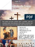 Slides - Lição 11 - o Sacerdócio de Cristo e o Levítico - Tiago Rosas - Ebd Inteligente