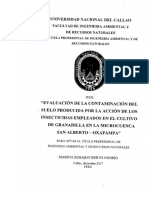 Tesis de Contaminacion de Suelos Por Insecticidas Oxapampa PDF