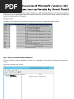 Step by Step Installation of Microsoft Dynamics 365 Finance and Operations On Premise by Umesh Pandit PDF