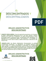 Conceptos Organos Desconcentrados y Descentralizados