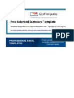 Balanced Scorecard BSC Strategy Map Template