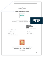 Sas Institute of Information Technology & Research Mohali: A Project Report ON "Market Strategy of Bisleri"