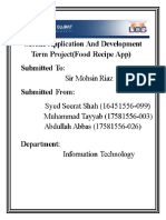 Food Recipe App Project PDF