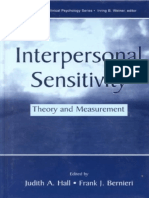 (The LEA Series in Personality and Clinical Psychology) Judith A. Hall, Frank J. Bernieri-Interpersonal Sensitivity - Theory and Measurement - Lawrence Erlbaum Associates (2001) PDF