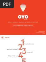 Oyo Corporate Presentation: India'S Largest Branded Network of Hotels