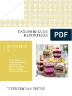 Taxonomía de Repostería