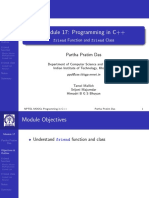 Module 17: Programming in C++: Friend Function and Friend Class