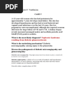 Case 5: Nephrotic Syndrome Resulting From Diabetic Glomerusclerosis