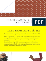 Clasificación de Los Títeres