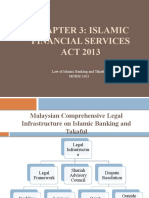 Chapter 3: Islamic Financial Services ACT 2013: Law of Islamic Banking and Takaful MDBM 3103