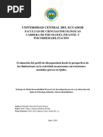 Evaluacion Del Perfil de Discapacidad Desde La Perspectiva de Las Limitaciones en Las Personas Con TMG Tesis