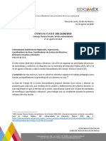 CTE Comunicado Subsecretaría de Educación Básica Del Estado de México