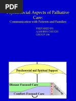 Psychosocial Aspects of Palliative Care:: Communication With Patients and Families