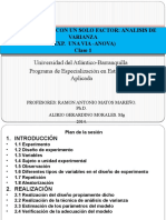 Experimentos Con Un Solo Factor - Analisis de Varianza-2013