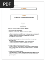 Cuadro Comparativo Pensamiento Mítico Al Pensamiento Racional