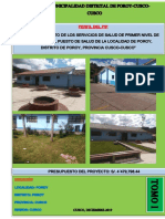 Proyecto de Inversión Pública P.S. POROY - CUSCO 2020 PDF