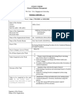 Weekly Report Format