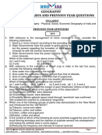 Geography Prelims 2011-19 Questions