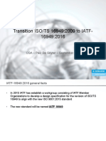 Transition ISO/TS 16949:2009 To IATF-16949:2016: CQA - Paul de Geyter - September 2016