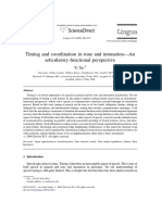 Timing and Coordination in Tone and Intonation-An Articulatory-Functional Perspective