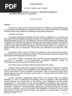 Petitioner Vs Vs Respondents: Third Division