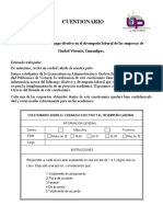 Cuestionario Influencia Del Liderazgo