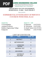 Experimental Investigation of Pervious Concrete With Steel Slag