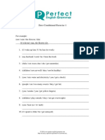 Zero Conditional Exercise 1: May Be Freely Copied For Personal or Classroom Use