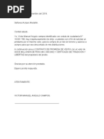 Carta Solicitud de Prestamo