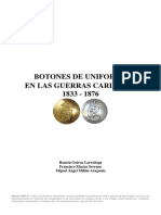 Botones de Uniforme en Las Guerras Carlistas. 1833 1876. 1