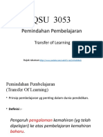 QSU 3053 Minggu Ke 8 Pemindahan Pembelajaran