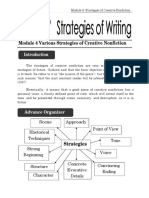 Module 4 Various Strategies of Creative Nonfiction