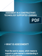 Lesson 10-ASSESMENT IN A CONSTRUCTIVIST, TECHNOLOGY SUPPORTED LEARNING