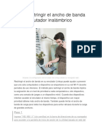 Cómo Restringir El Ancho de Banda en Router Linksys PDF