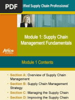 Module 1: Supply Chain Management Fundamentals