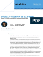 Maestría en Lógica y Técnica de La Forma