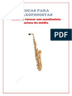 Dicas para Saxofonistas PDF