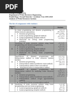 Analysis of Water Resources Systems