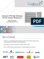 Coolsure UTW High Efficiency AC-DC Window Airconditioner Presentation PDF