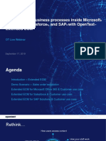 Improving Key Business Processes Inside Microsoft Office 365, Salesforce, and Sap With Opentext Extended Ecm