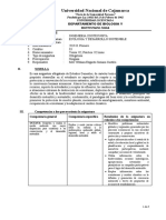 Silabo de ECOLOGÍA Y DESARROLLO SOSTENIBLE